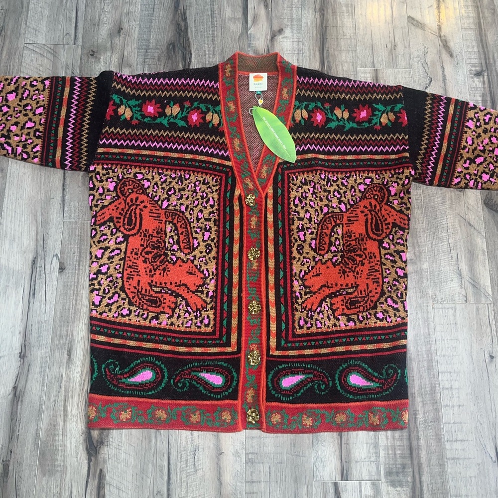 New farm Rio tapestry cardigan